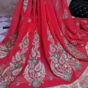 Lehnga Style Saree With Blouse