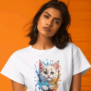 Perfectly Colorful Cat Tee