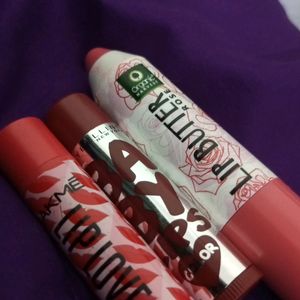 Baby lips balm, Lakme lip balm and Shea butter