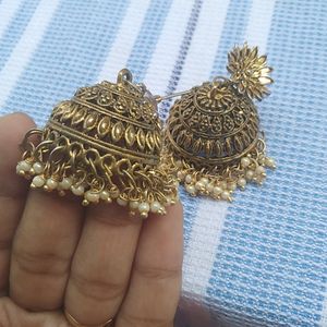 Ethinic Black Metal Jhumkas