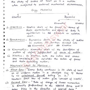 B.Tech AKTU Mechanical Engineering GATE Exam Notes