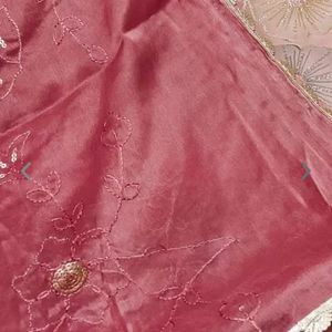 Organza Fabric Unstitched Dress Material