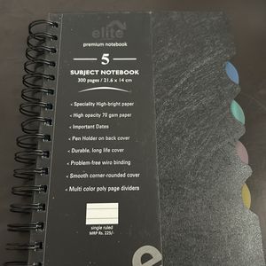 Elite Premium Notebook 22*14 Cm Single Ruled