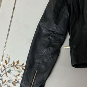 Black Leather Jacket - Like New