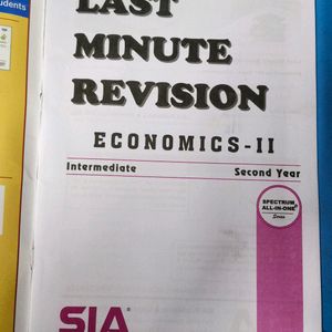 Last Minute Revision for Intermediate Economics.