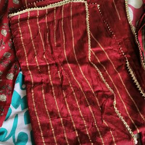 Ridish- Suit Set With Dupatta