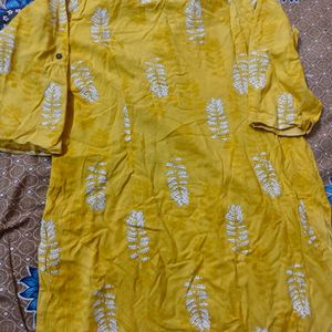 Beautiful Yellow Colour Kurta For Women