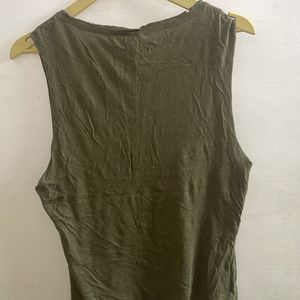 H&M Olive Green Loose Fit Top