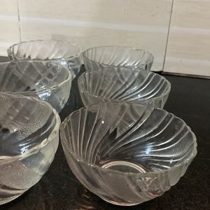 Set Of 6 Glass Bowl