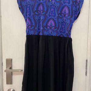 Brand New anouk Dress In Blue Black