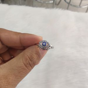 Evil Eye 92.5 Sterling Silver Ring