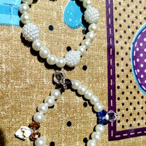 Brand New Combo Of White Pearl Bracelet