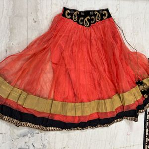 Orange lehenga