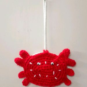 Handmade Crab 🦀 Bag Charm /Pouch