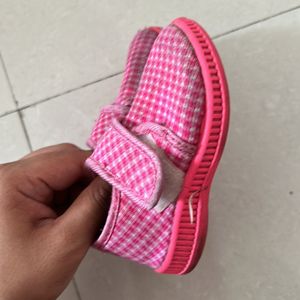 Pink Velcro Shoes