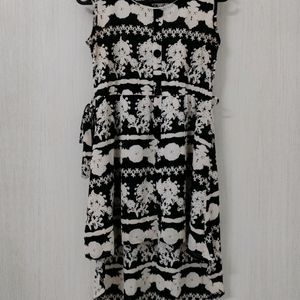 Printed High Low Dress