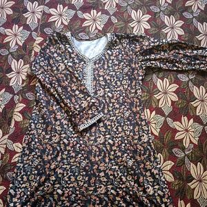 Kashmiri Kani Print Pheran Kurta