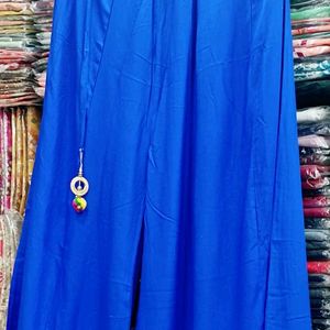 Rayon Mirar Work 12 Kali Pallzzo Xxl , Free Size Available