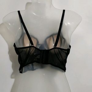 SEXY BLACK NET CORSET