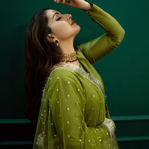 Anarkali Kurti For Mehendi Faction