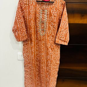 Straight Pink Kurta