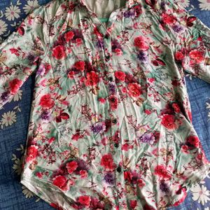 Free Gift Available ❤Floral Printed Shirt