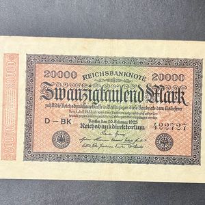 Sale. 20000 Mark Germany Very Old Note Rare