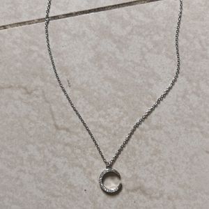 Silver Moon Necklace