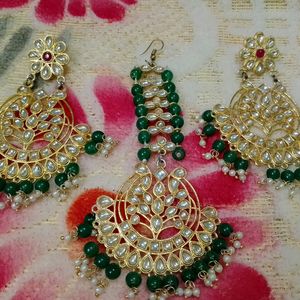 Green And Golden Colour Artificial Jewellery