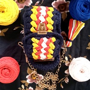 Stunning T-shirt Yarn Sling Bag