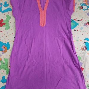 A Casual Lavender Kurti