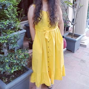 Mango Yellow Maxi Dress