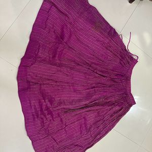 Purple Ghaghra Choli Pure Material