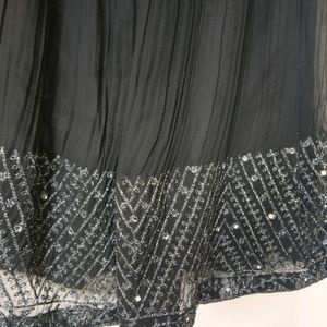 Black Heavy Mirror Work Lehnga Choli