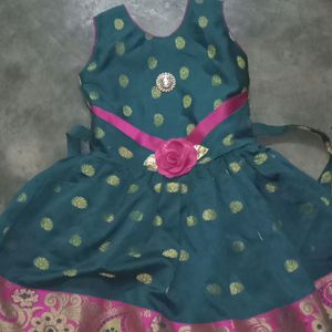 Green Frock For Kids💚