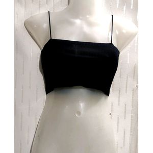 Black Crop Top For women's