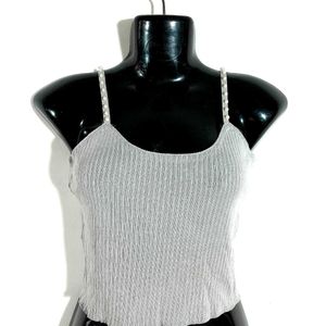 Grey Crop Top For Women's