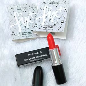 MAC Lipstick And Setting Spray