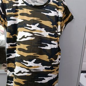 Army Camouflage Print Top