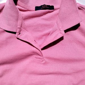 Pink Polo T Shirt For Women