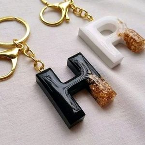 Resin Keychain Alphabet Beautiful ❤️😍