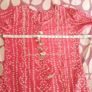 Bandhni Print Kurta Palazzo