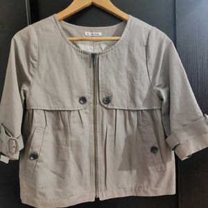 Crop Trench Jacket