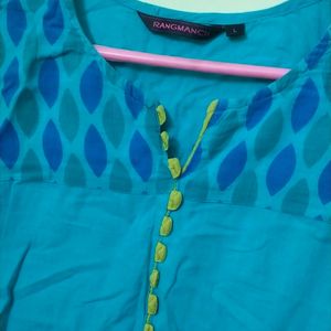 Rangmanch Blue Kurti