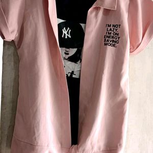 T-shirt With Attached Jacket