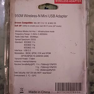 802.11N Wireless Wifi Adapter For Computer