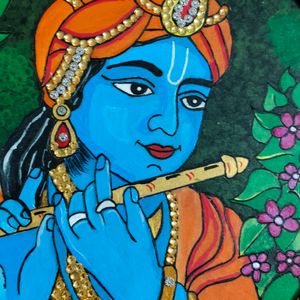 Handmade Krishna Painting