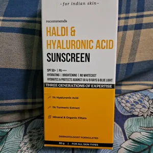 Dr. Sheth's Haldi And Hyaluronic Acid Sunscreen