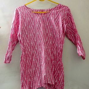 Pink Short Kurti