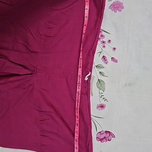 Rama Blue & Rani Pink Pure Cotton Stitched Suit